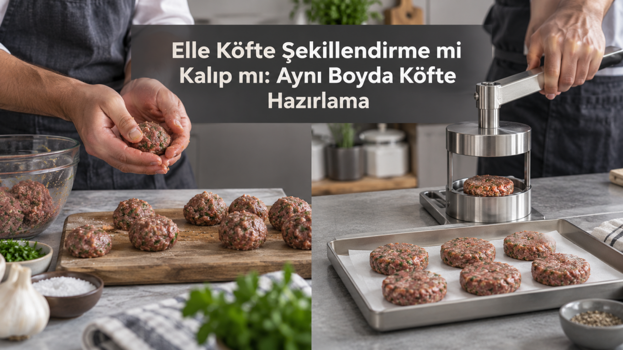 Elle Köfte Şekillendirme mi Kalıp mı: Aynı Boyda Köfte Hazırlama