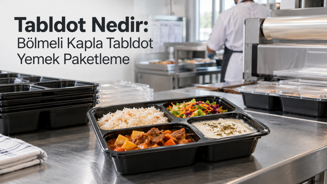 Tabldot Nedir: Bölmeli Kapla Tabldot Yemek Paketleme