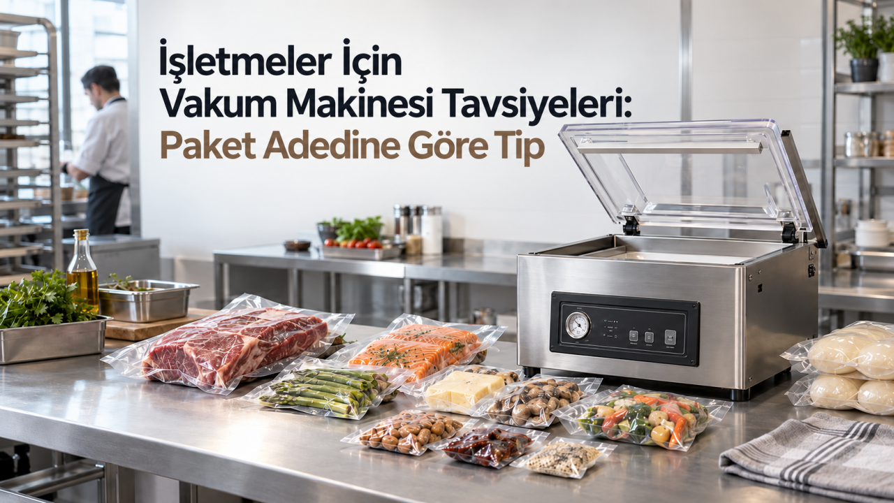 İşletmeler İçin Vakum Makinesi Tavsiyeleri: Paket Adedine Göre Tip
