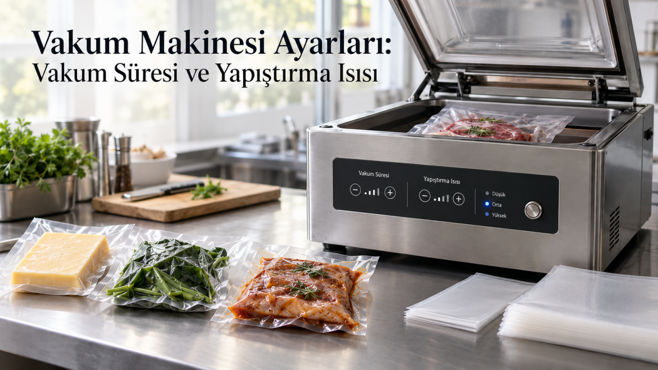 Vakum Makinesi Ayarları: Vakum Süresi ve Yapıştırma Isısı