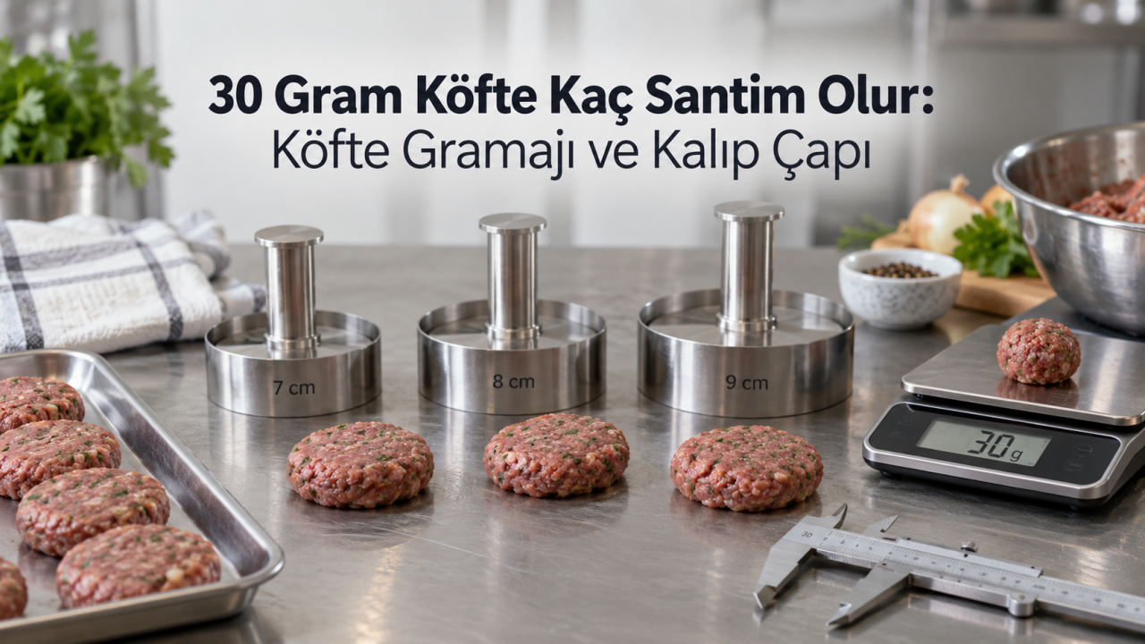 30 Gram Köfte Kaç Santim Olur: Köfte Gramajı ve Kalıp Çapı