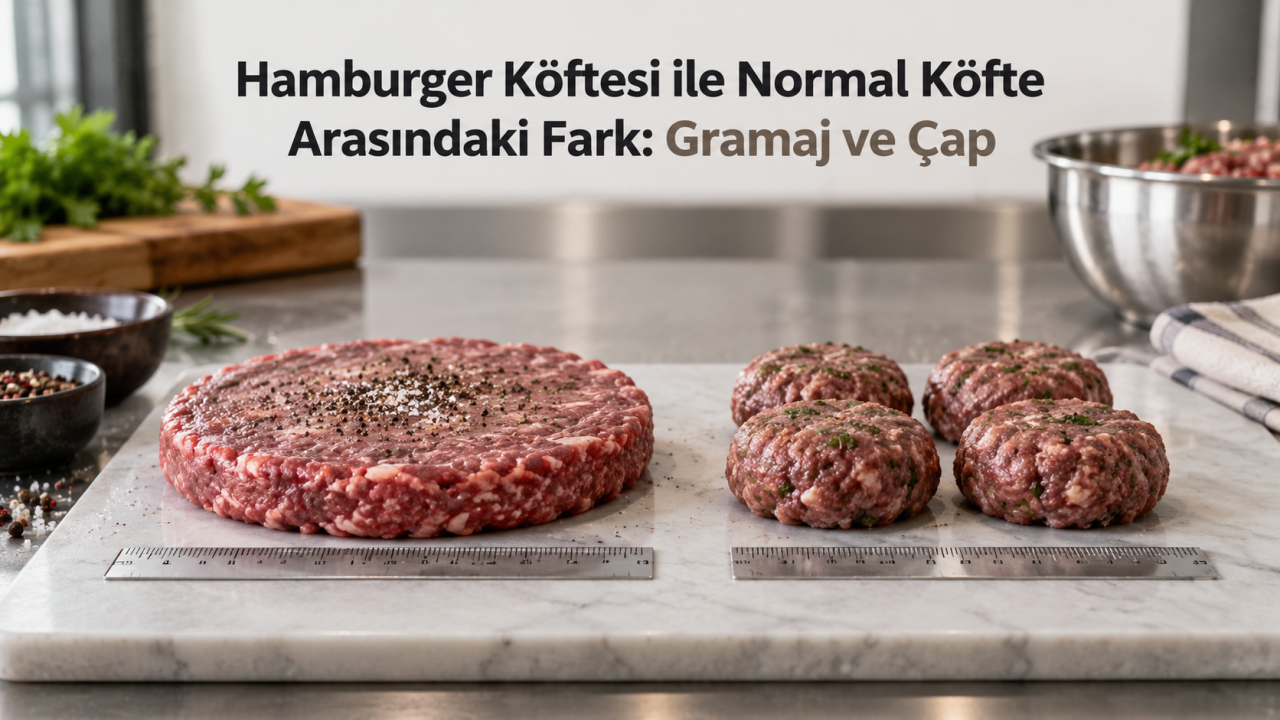 Hamburger Köftesi ile Normal Köfte Arasındaki Fark: Gramaj ve Çap