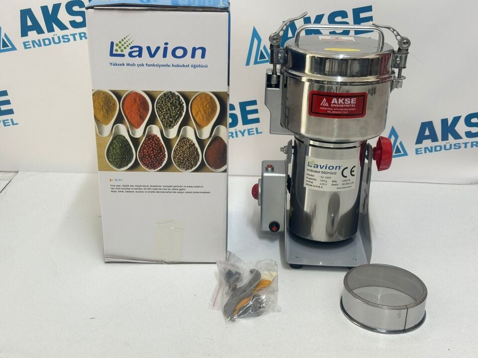 Lavion HC500 Gram Elektrikli Baharat ve Hububat Öğütme Makinesi Salıncaklı
