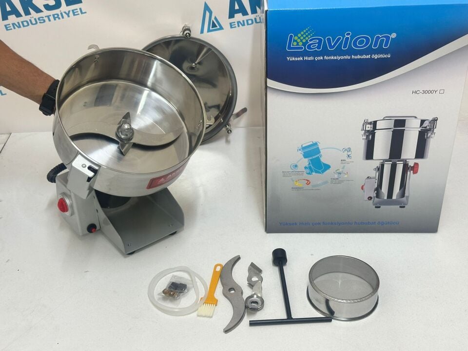 Lavion HC3000 Gram Elektrikli Baharat ve Hububat Öğütme Makinesi