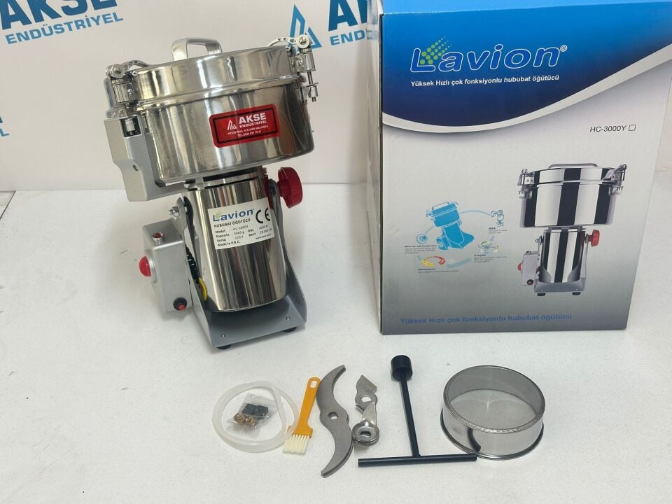 Lavion HC3000 Gram Elektrikli Baharat ve Hububat Öğütme Makinesi