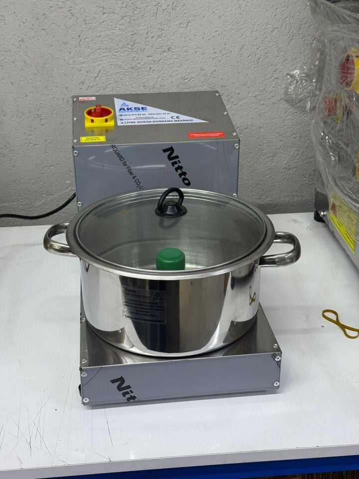 Akse Profesyonel 7 Litre 2 Bıçaklı Soğan Sebze Doğrama Makinesi