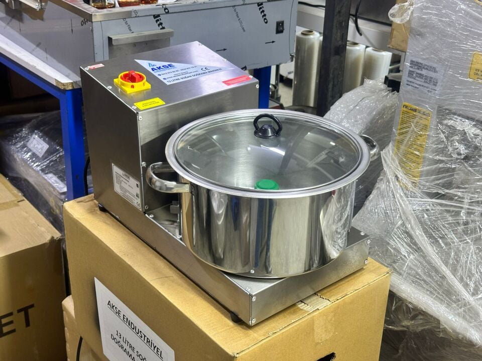 Akse Profesyonel 13 Litre 4 Bıçaklı Soğan Doğrama Makinesi