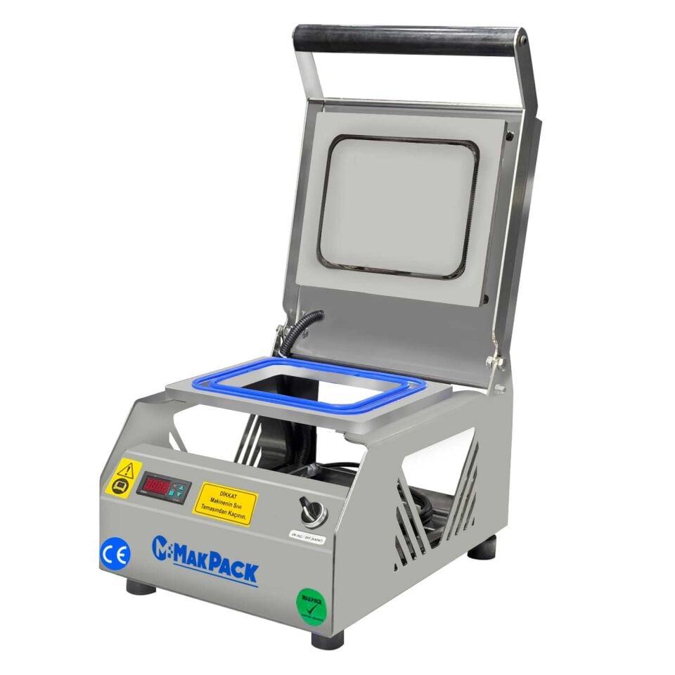 MakPack Mp-350-P Tek Bölmeli Tabak Kapatma Makinesi Dijital