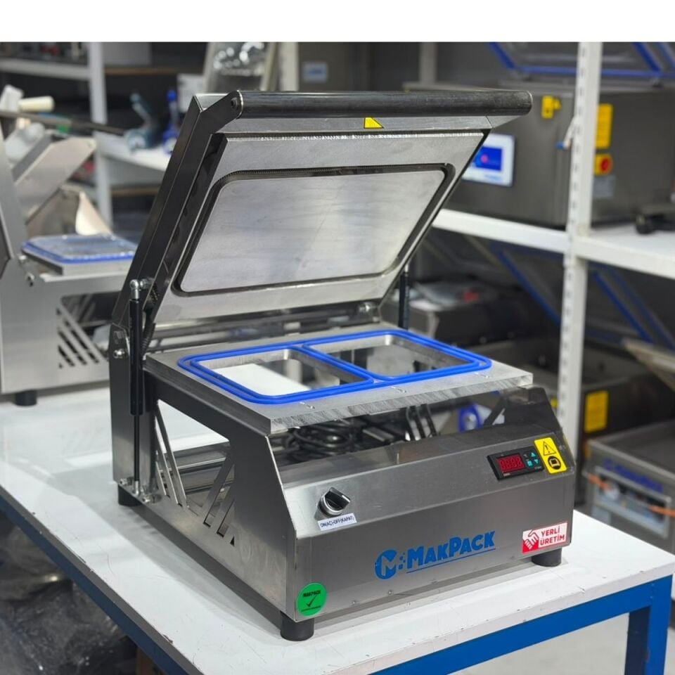 MakPack Mp-420 Yemek Paketleme 2 Tabak Kapatma Makinesi