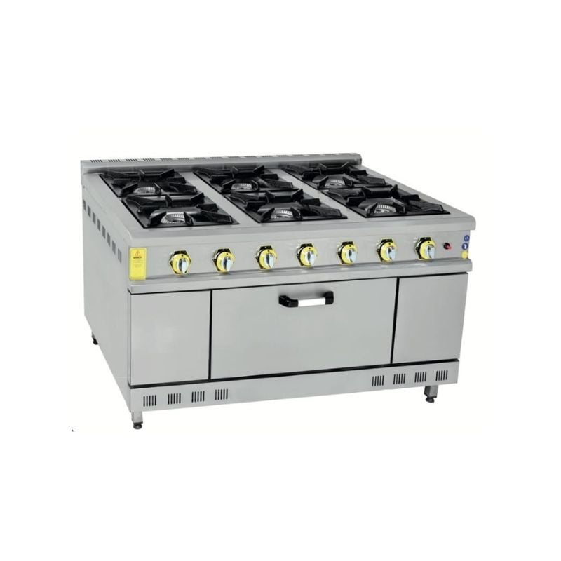 İnoxmaster 6 Lı Kuzine Gazlı ve Lpg Li 150x100x85 Cm