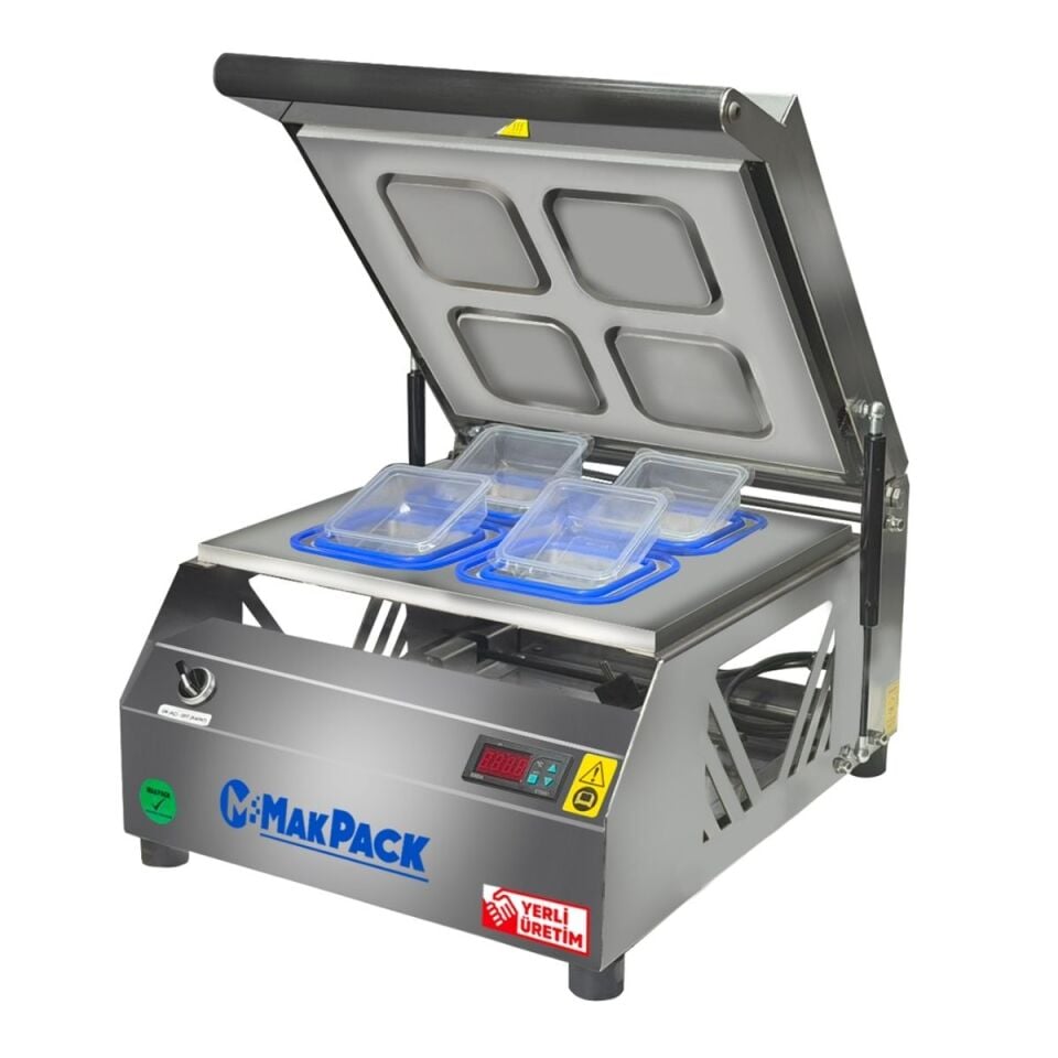 MakPack Mp-420 4 lü Meze Tabağı Kapatma Makinesi 110x110 mm