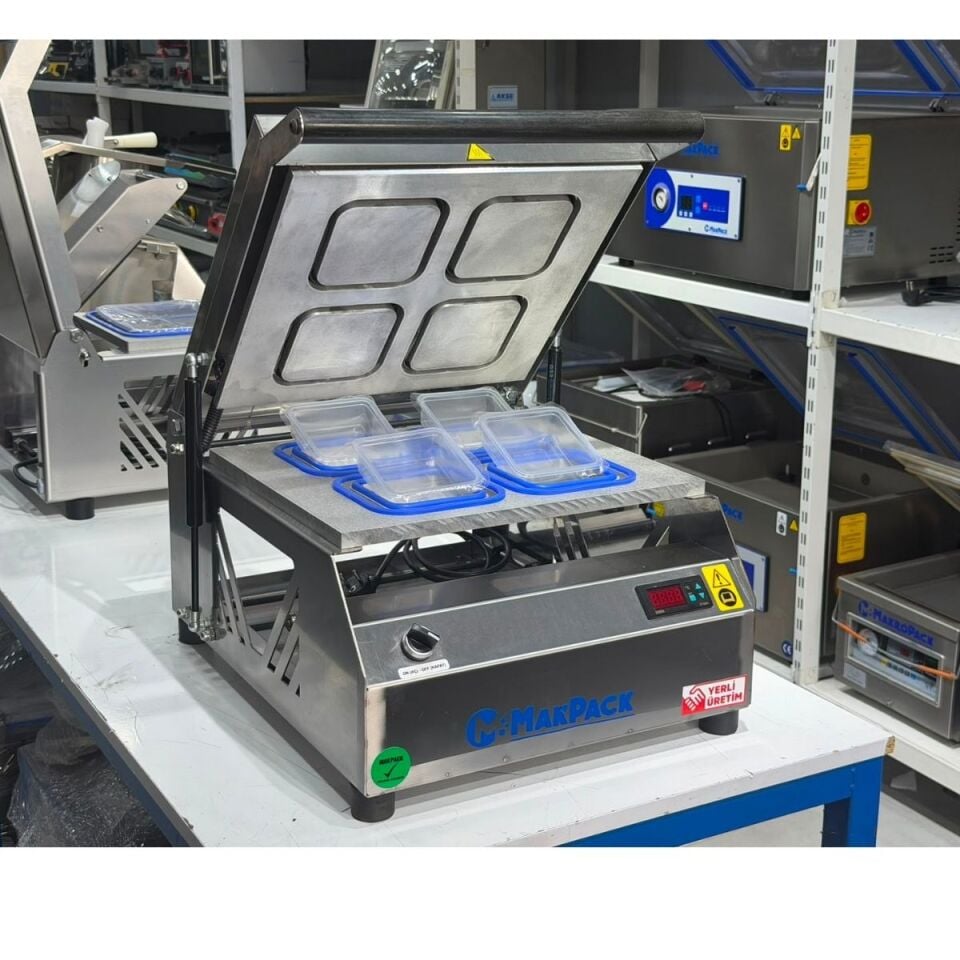 MakPack Mp-420 4 lü Meze Tabağı Kapatma Makinesi 110x110 mm