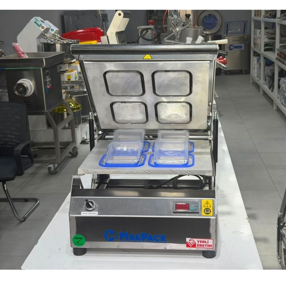 MakPack Mp-420 4 lü Meze Tabağı Kapatma Makinesi 110x110 mm