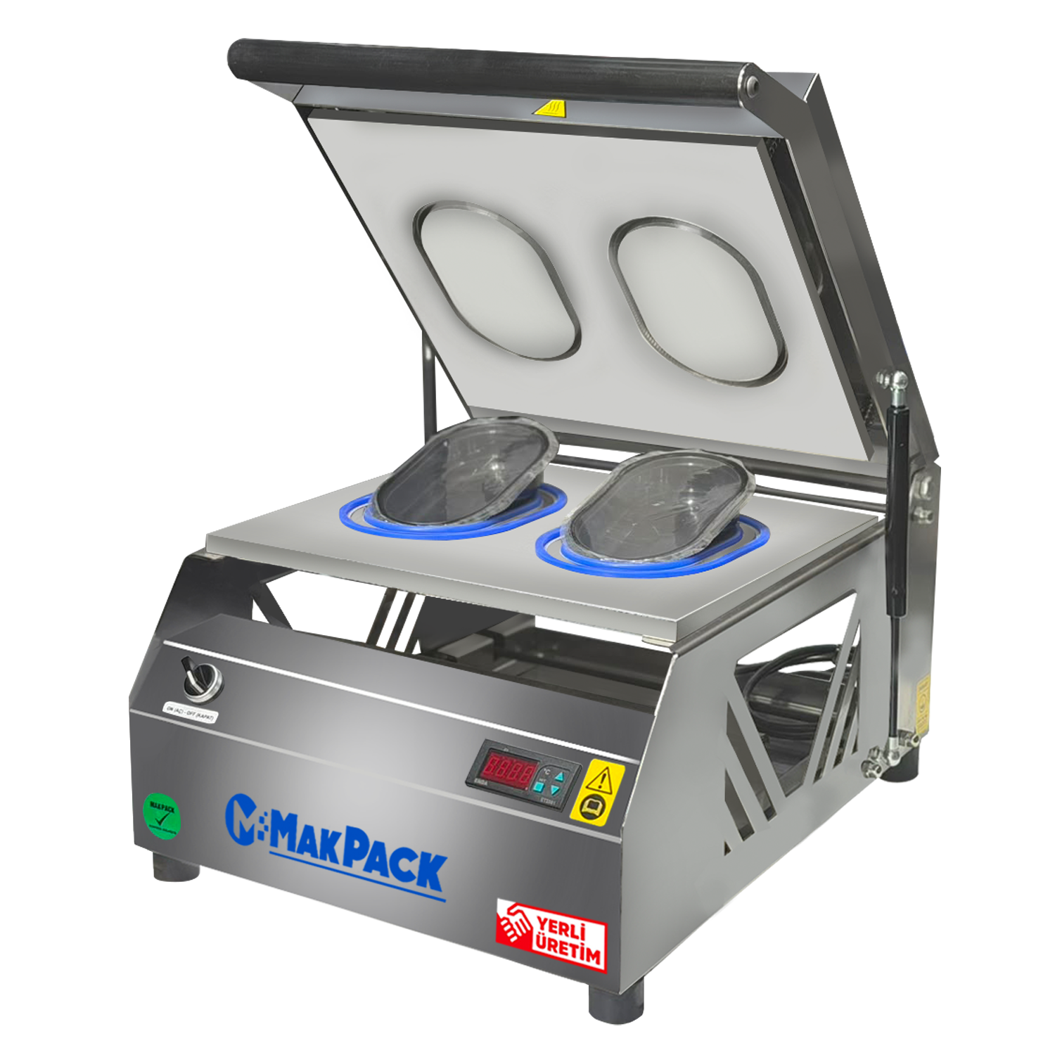 MakPack Mp-420 2 Li Oval Tabak Kapatma Makinesi 177 mm