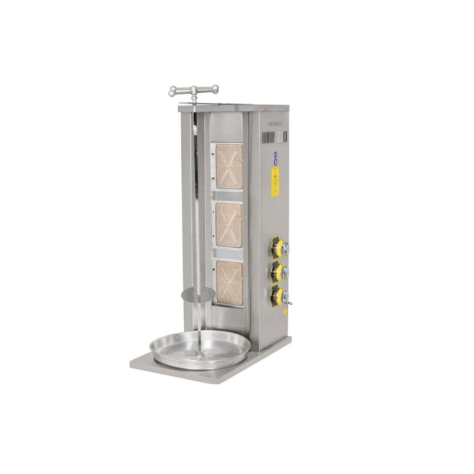 İnoxmaster 3 Radyanlı Döner Ocağı Gazlı 44x52x100 Cm