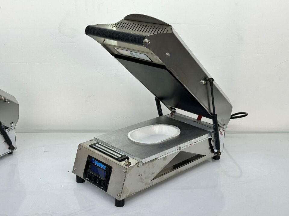 Makpack Elektromıknatıslı Karton Tabak Kapatma Makinesi